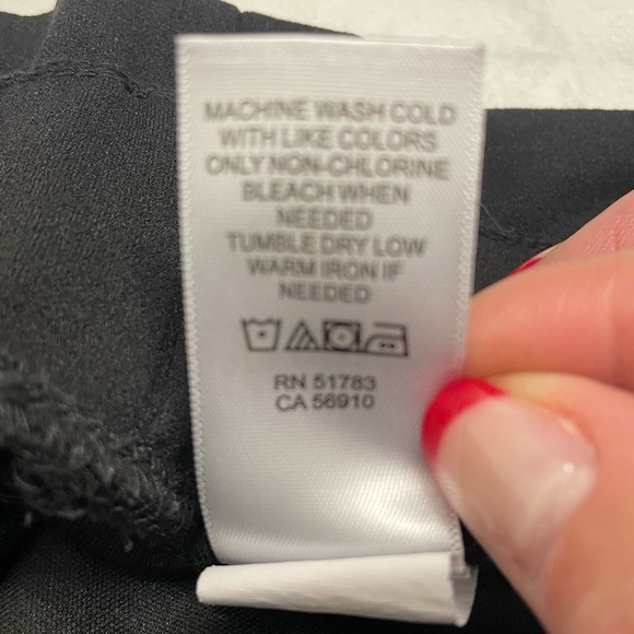 Maurices Paper Bag Dress Pants High Waisted Tie Belt Pull On Cuffed Sz S Reg - Picture 13 of 16